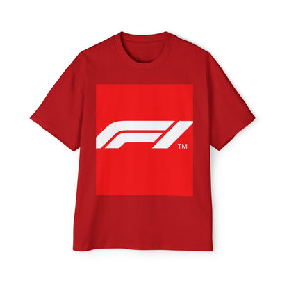 Racing Graphic Tee — Bold Red F1 Logo Shirt