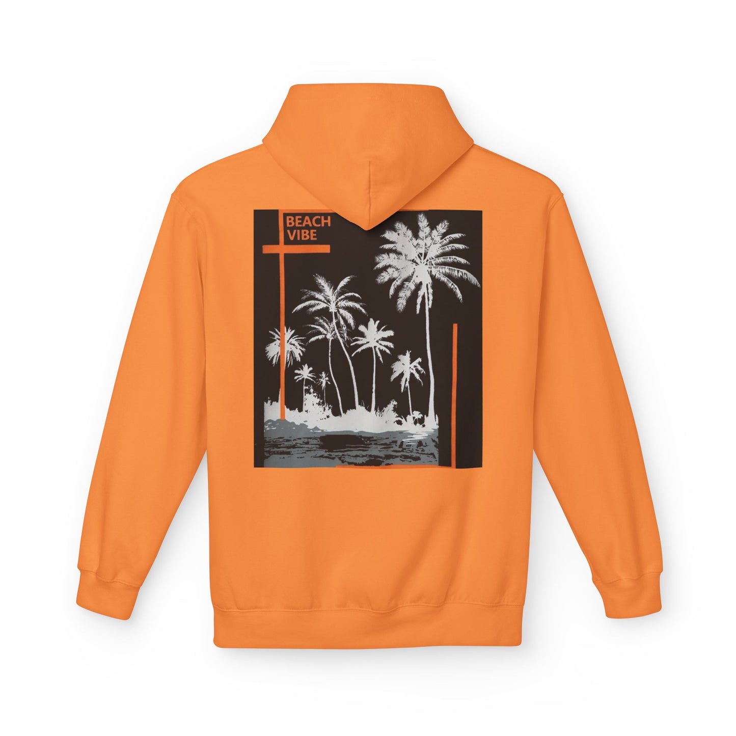 Beach Vibe Unisex Fleece Hoodie, Summer Fashion, Casual Wear, Gift for Her/Him, Cozy Lifestyle, Chill Out Apparel