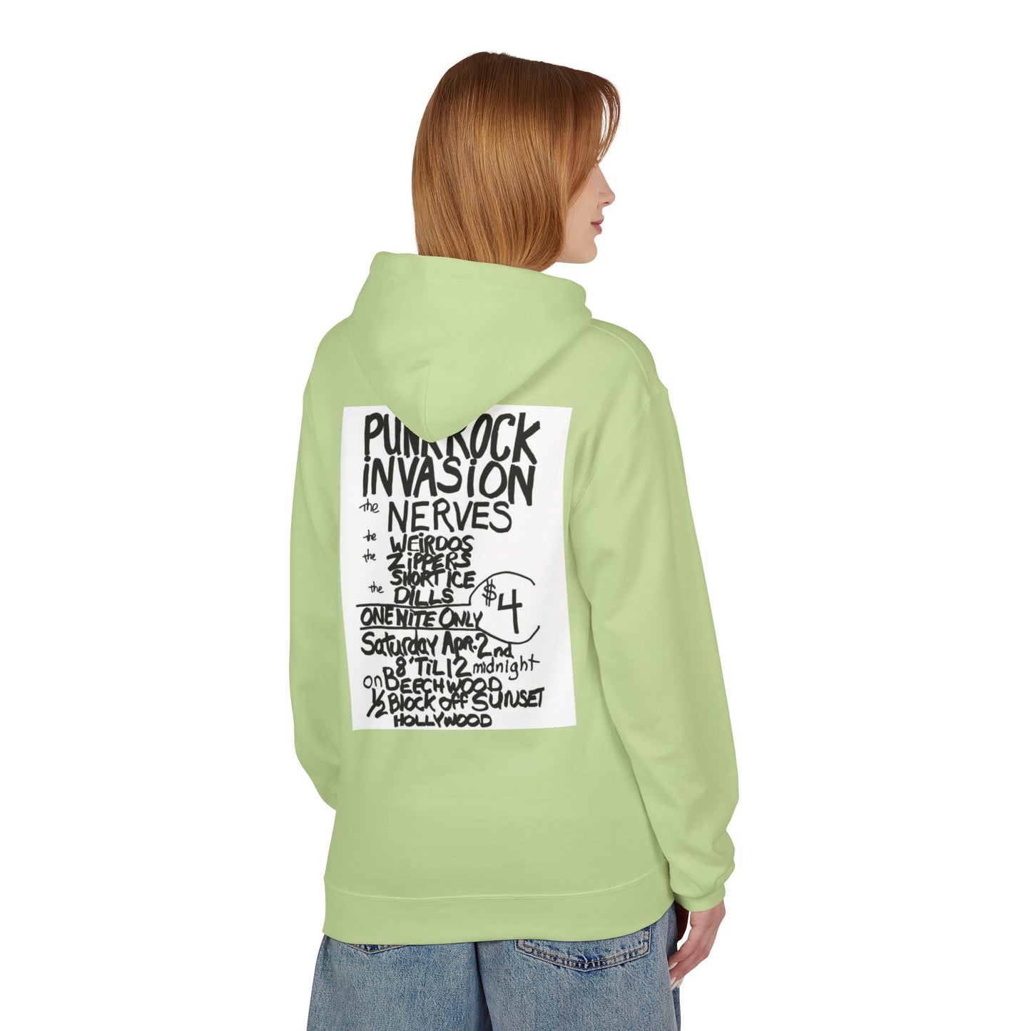 Unisex Punk Rock Fleece Hoodie - Softstyle, Cozy, Perfect for Concerts