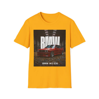 Classic BMW M3 E30 Unisex T-Shirt - Car Enthusiast Tee, Retro Automotive Shirt, Gift for Him, Birthday Apparel, Casual Style