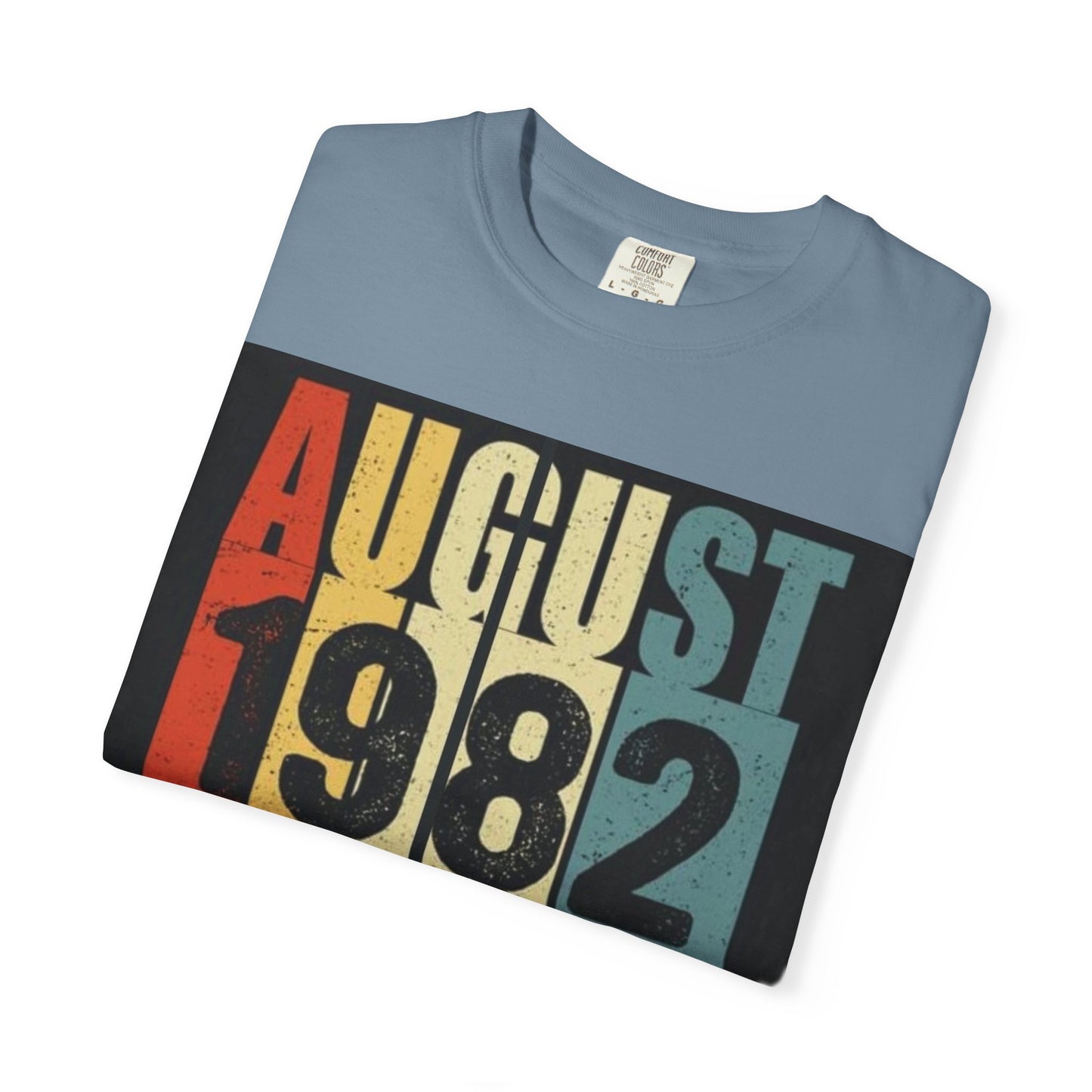 Limited Edition August 1982 Unisex Garment-Dyed T-Shirt - Celebrate 39 Years of Being Awesome