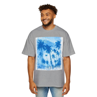 Surf Palm Tee — Blue Tropical Graphic T-Shirt