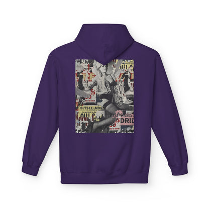 Vintage Graphic Unisex Midweight Fleece Hoodie - Soft Comfortable Layering