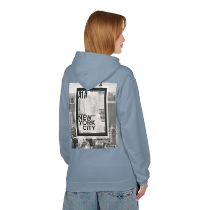 Happy Vibes Unisex Fleece Hoodie - Smiley Face Design