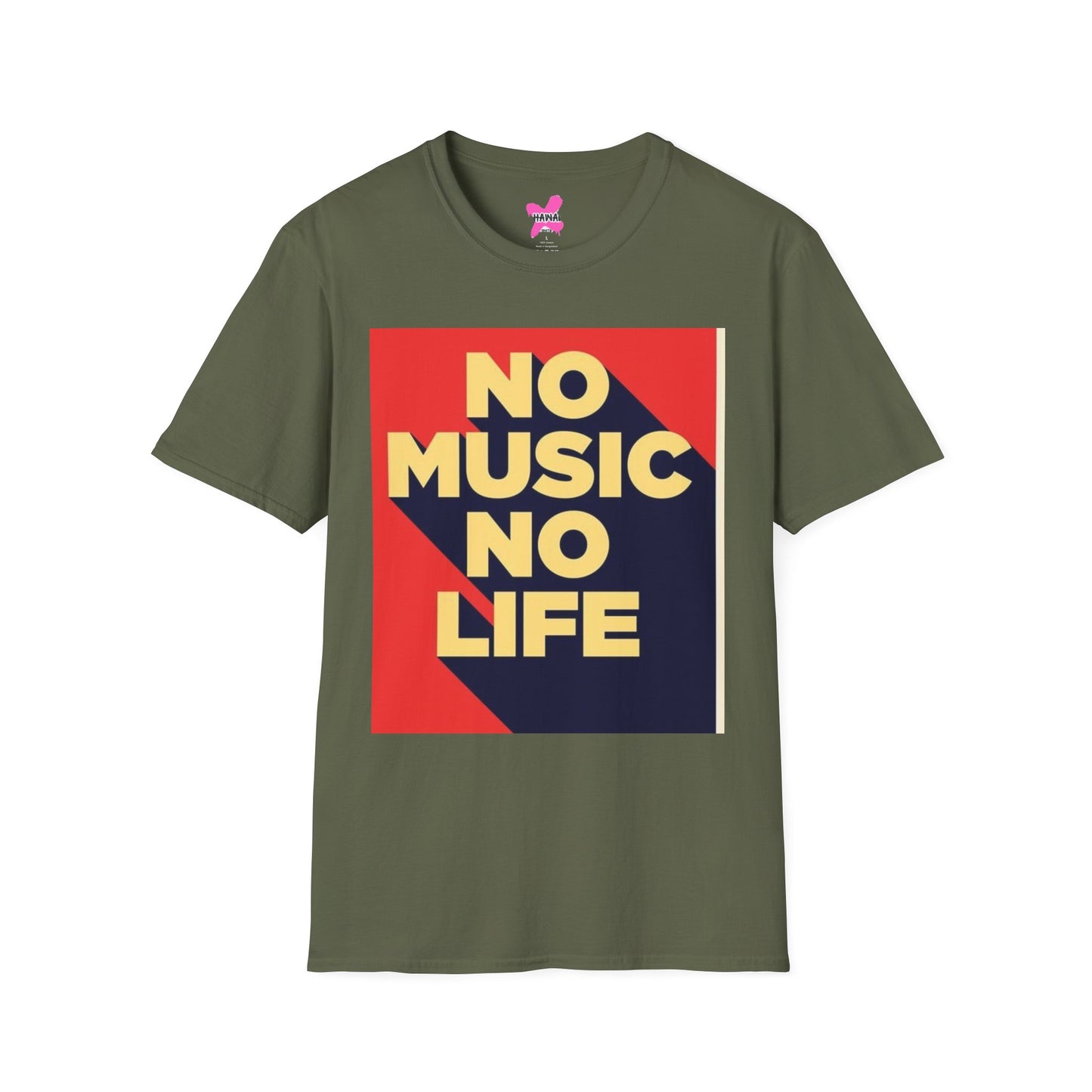 No Music No Life Unisex Softstyle T-Shirt – Music Lover's Essential