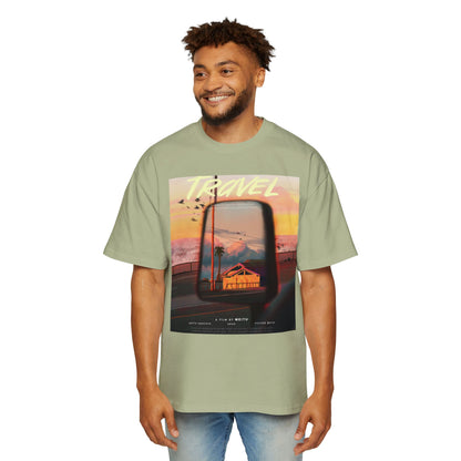Travel Sunset Tee — Retro Roadside Mirror Graphic T-Shirt