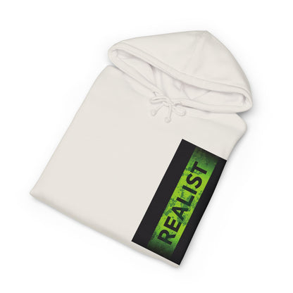 Realist Ghost Hoodie — Neon Yellow Graphic Pullover