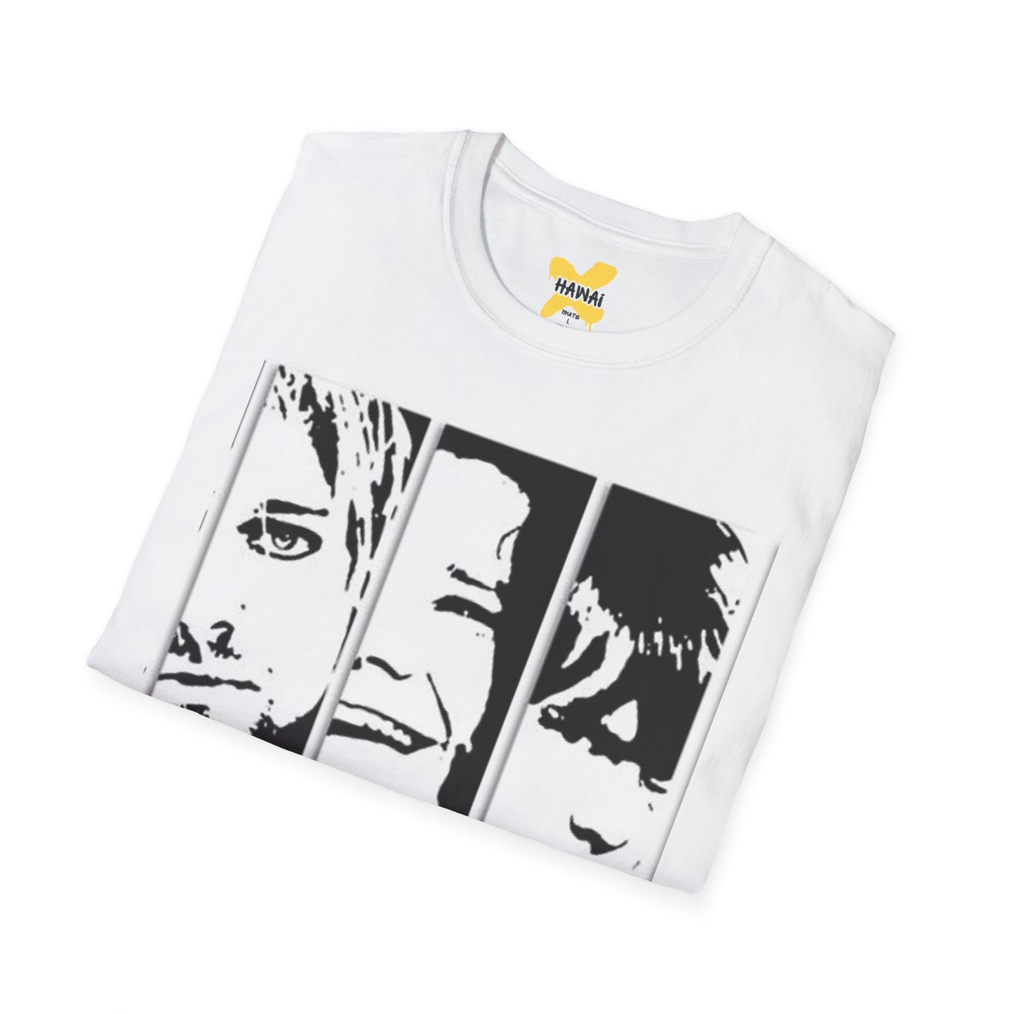 Trendy Band Graphic T-Shirt, Unisex Softstyle Tee, Casual Everyday Wear, Music Lover Gift, Rock Band Style