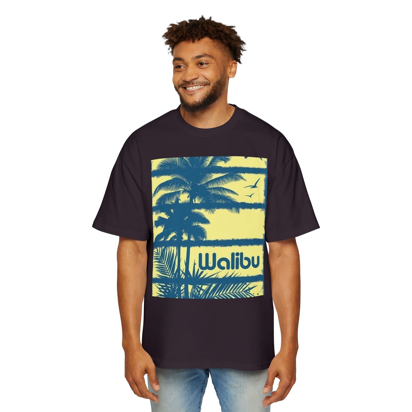 Malibu Palm Tee — Vintage Surf Graphic T-Shirt