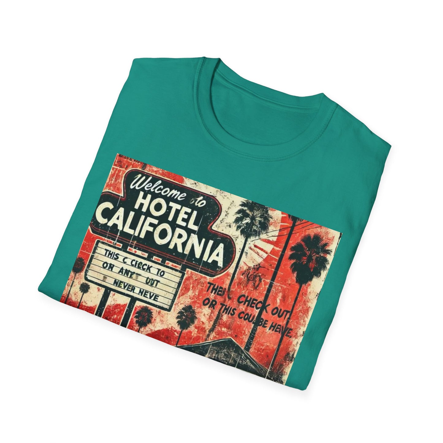 Vintage Hotel California Graphic T-Shirt – Perfect for Music Lovers