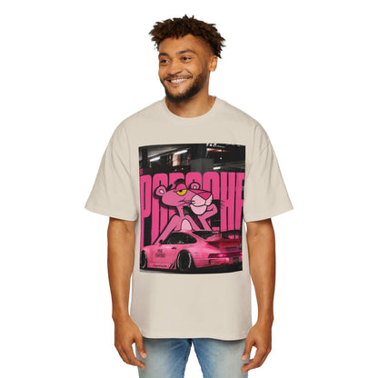 Pink Panther Streetwear Tee — Retro Racing Graphic Shirt