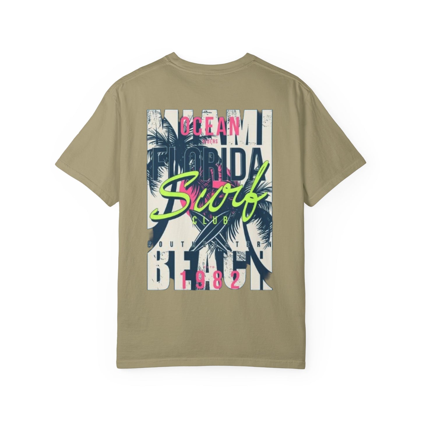 Ocean Florida Surf Club T-Shirt - Unisex Garment-Dyed Tee for Beach Lovers