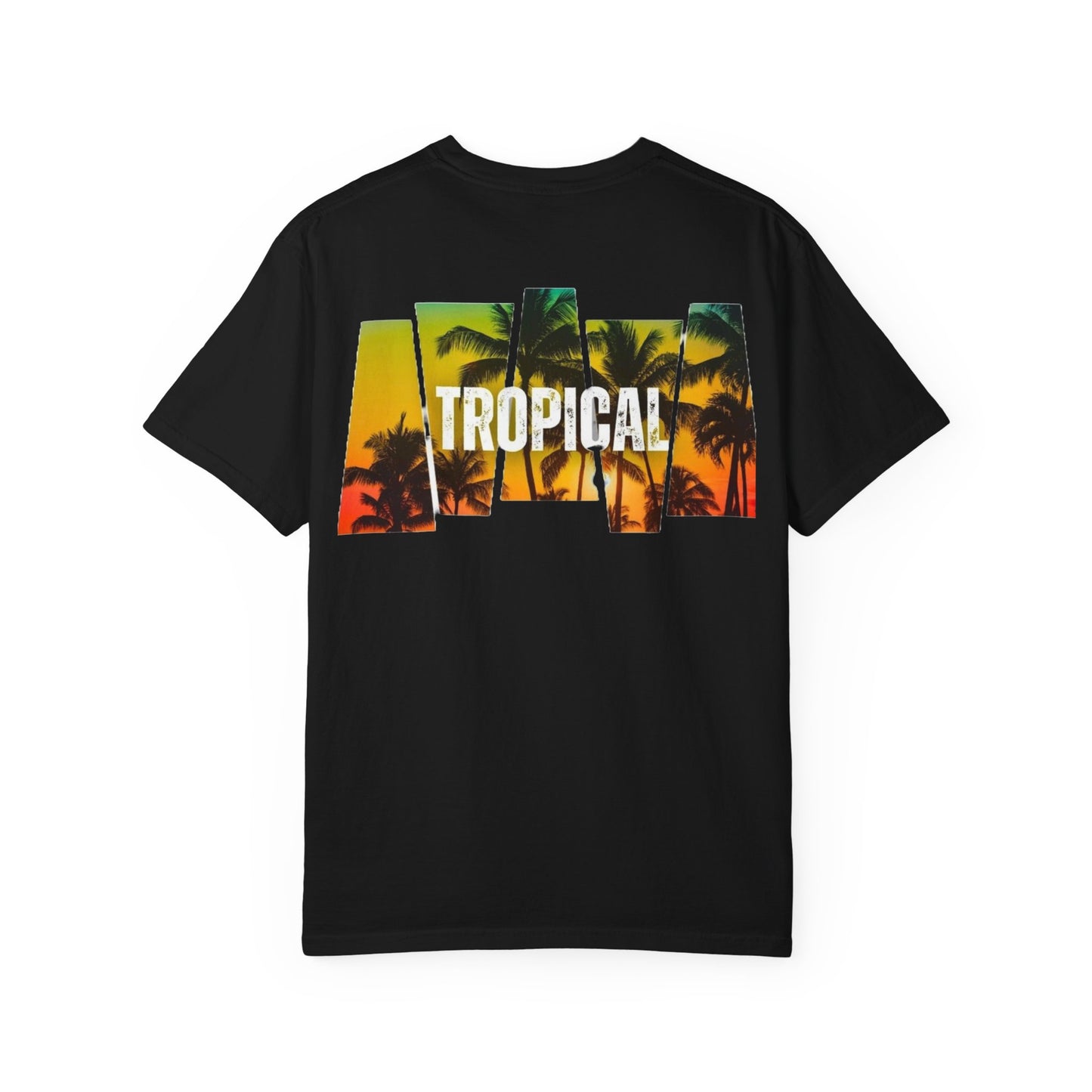 Tropical Vibes Unisex Garment-Dyed T-shirt