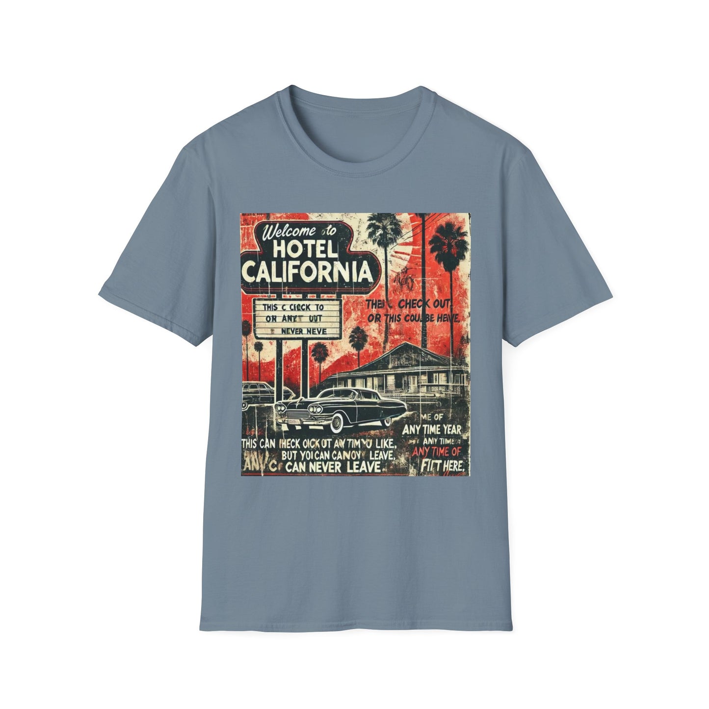 Vintage Hotel California Graphic T-Shirt – Perfect for Music Lovers