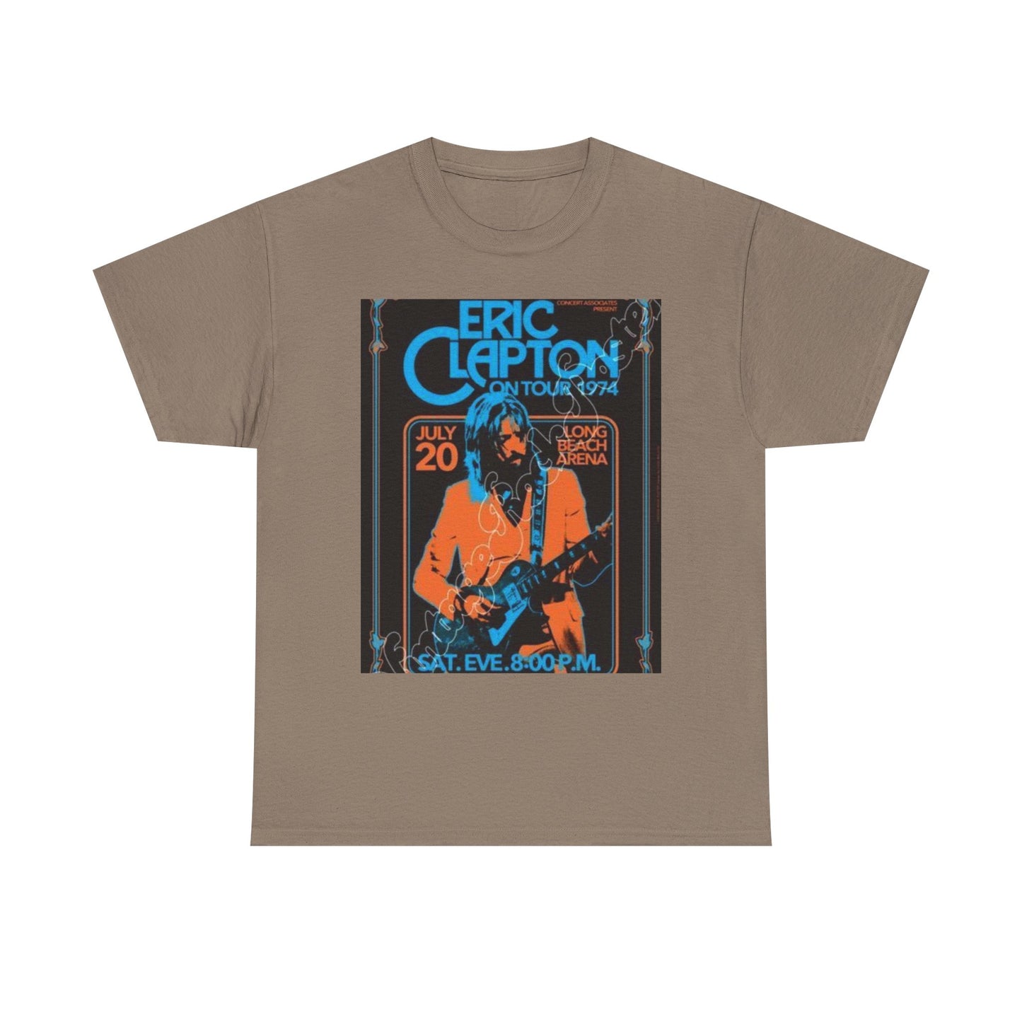 Eric Clapton Vintage Concert Tee, Music Lover Gift, 70s Tour T-Shirt, Rock and Roll Apparel, Retro Graphic Tee, Unisex Style