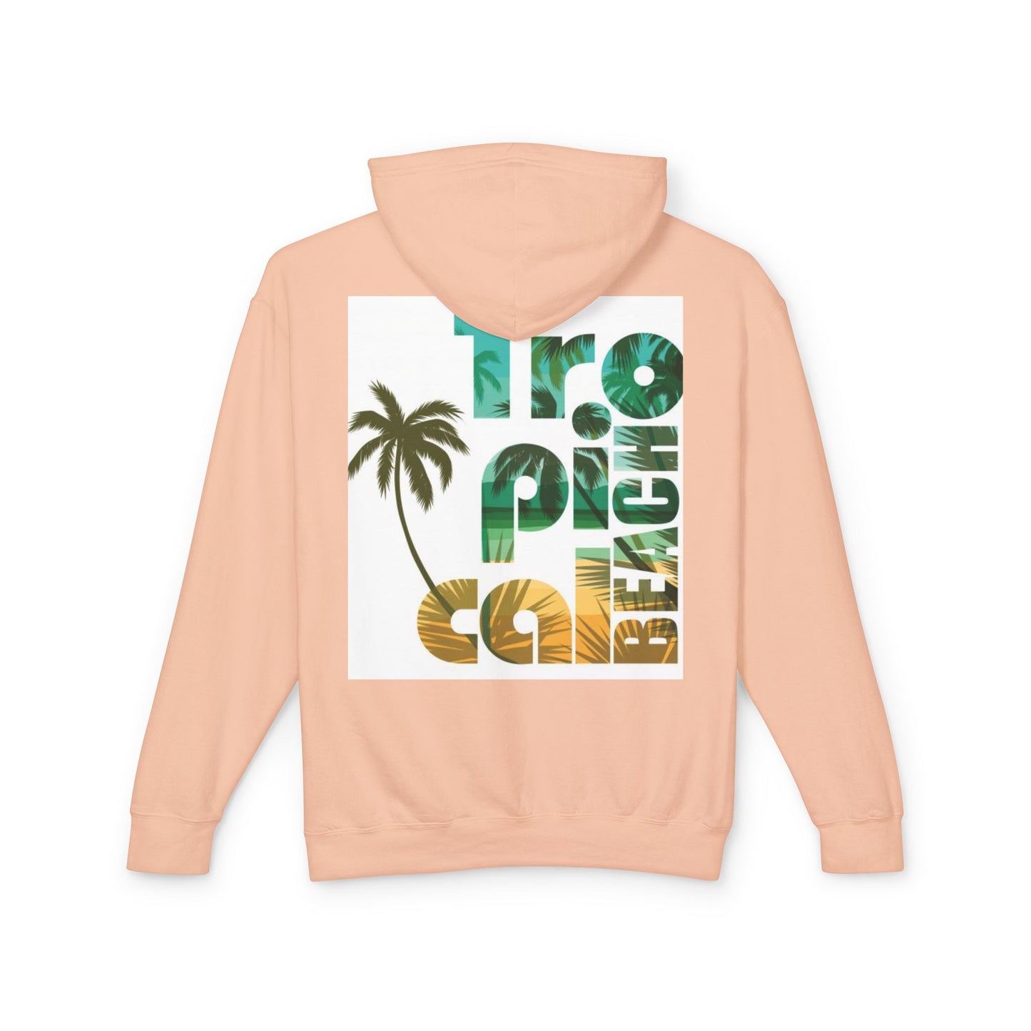 Tropical Beach Vibes Lightweight Unisex Hoodie