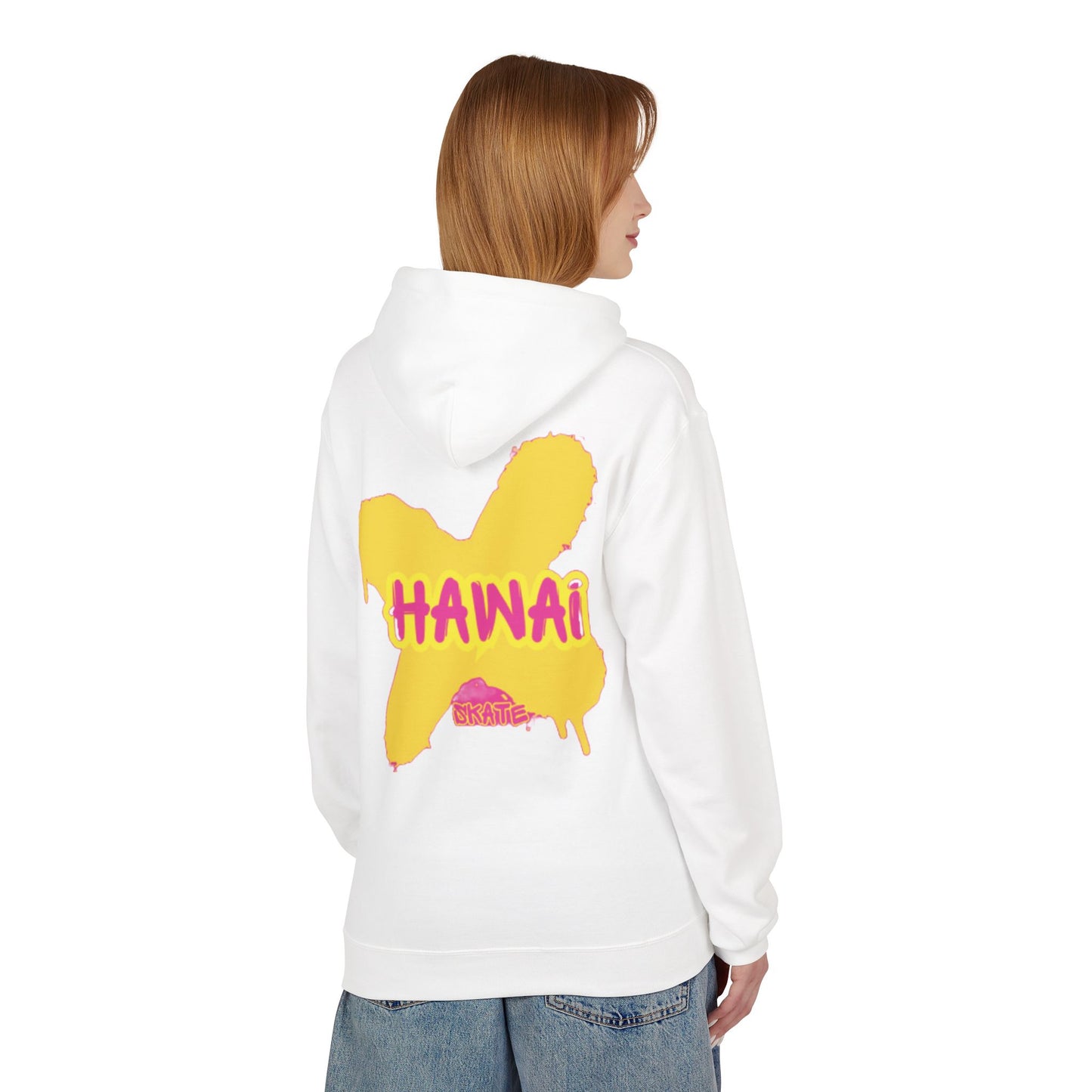 Hawaii Splash Unisex Midweight Hoodie - Softstyle Fleece for Comfort & Style
