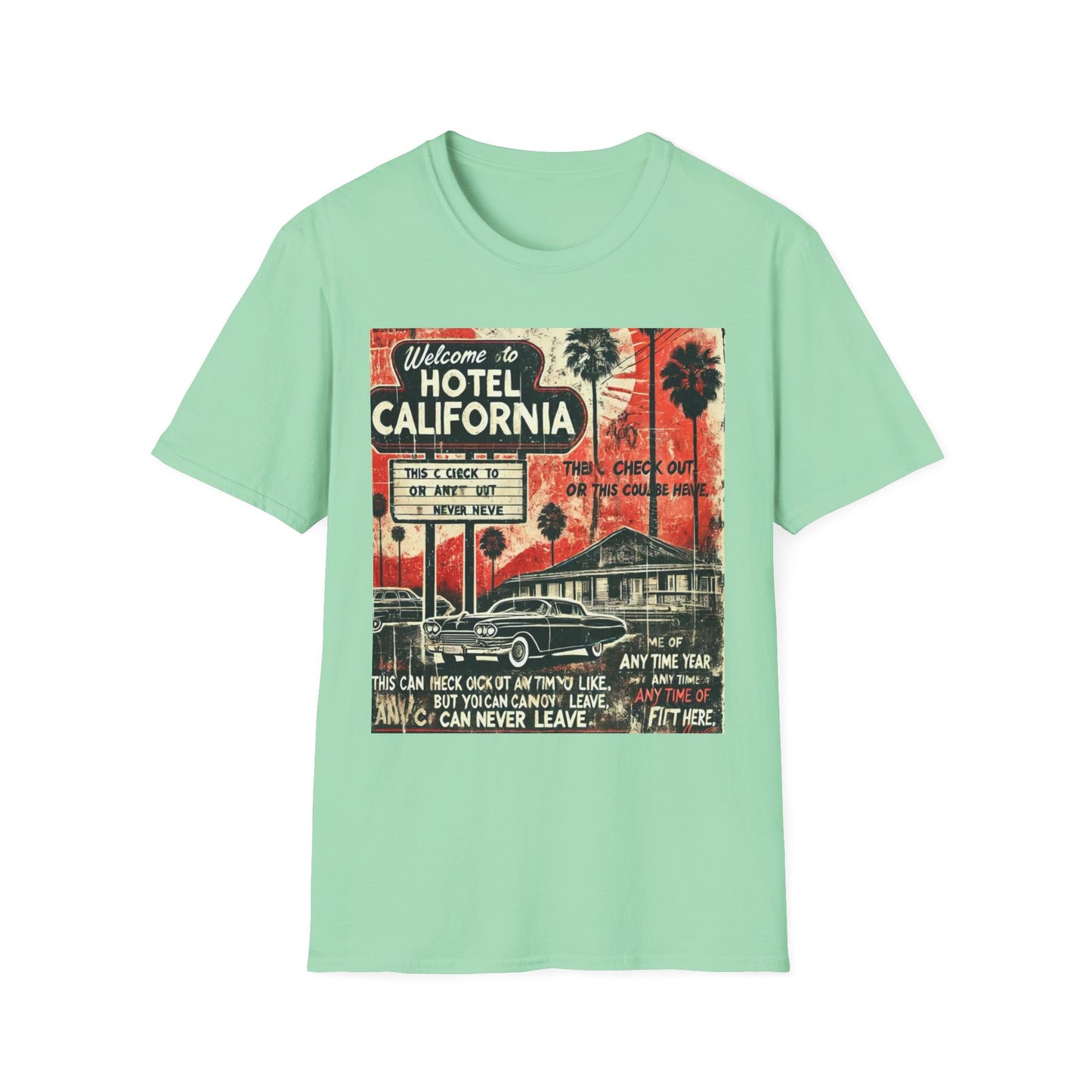 Vintage Hotel California Graphic T-Shirt – Perfect for Music Lovers