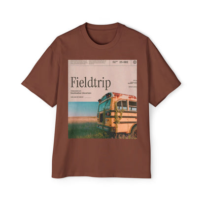 Fieldtrip Graphic Tee — Vintage School Bus Photo Print
