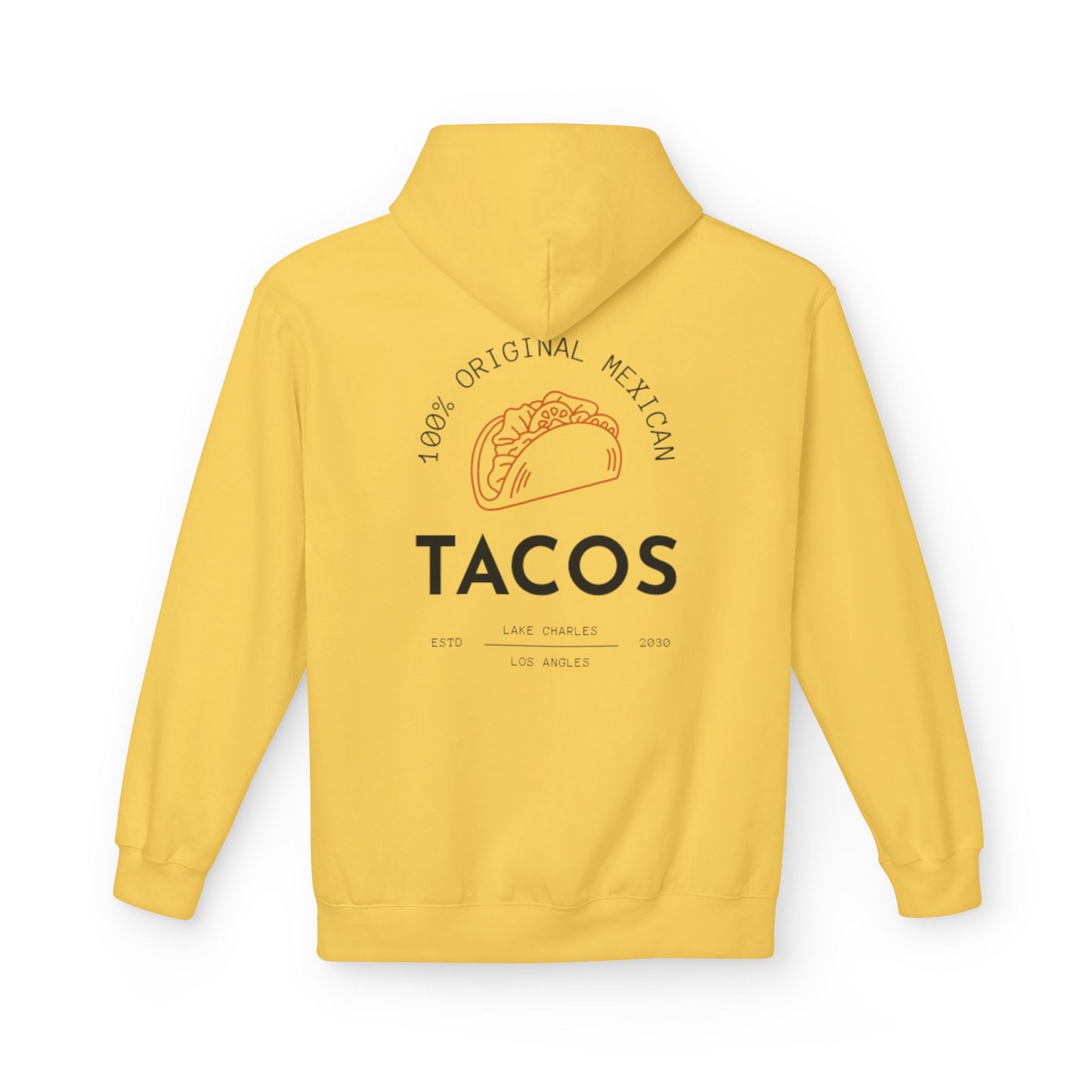 Unisex Taco Lover's Fleece Hoodie - 100% Original Mexican Design