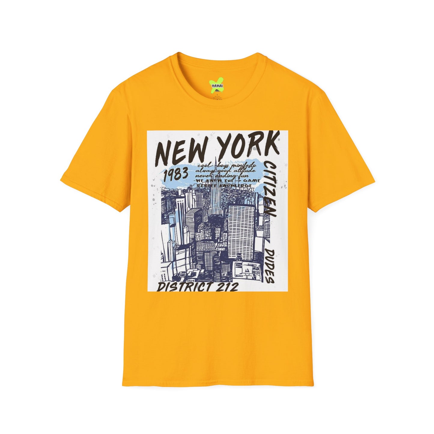 New York City Graphic Unisex T-Shirt - 1983 District 212 Design