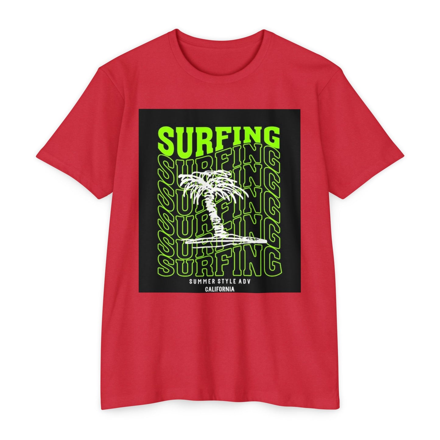Surfing Vibes Unisex CVC Jersey T-shirt - Retro California Style