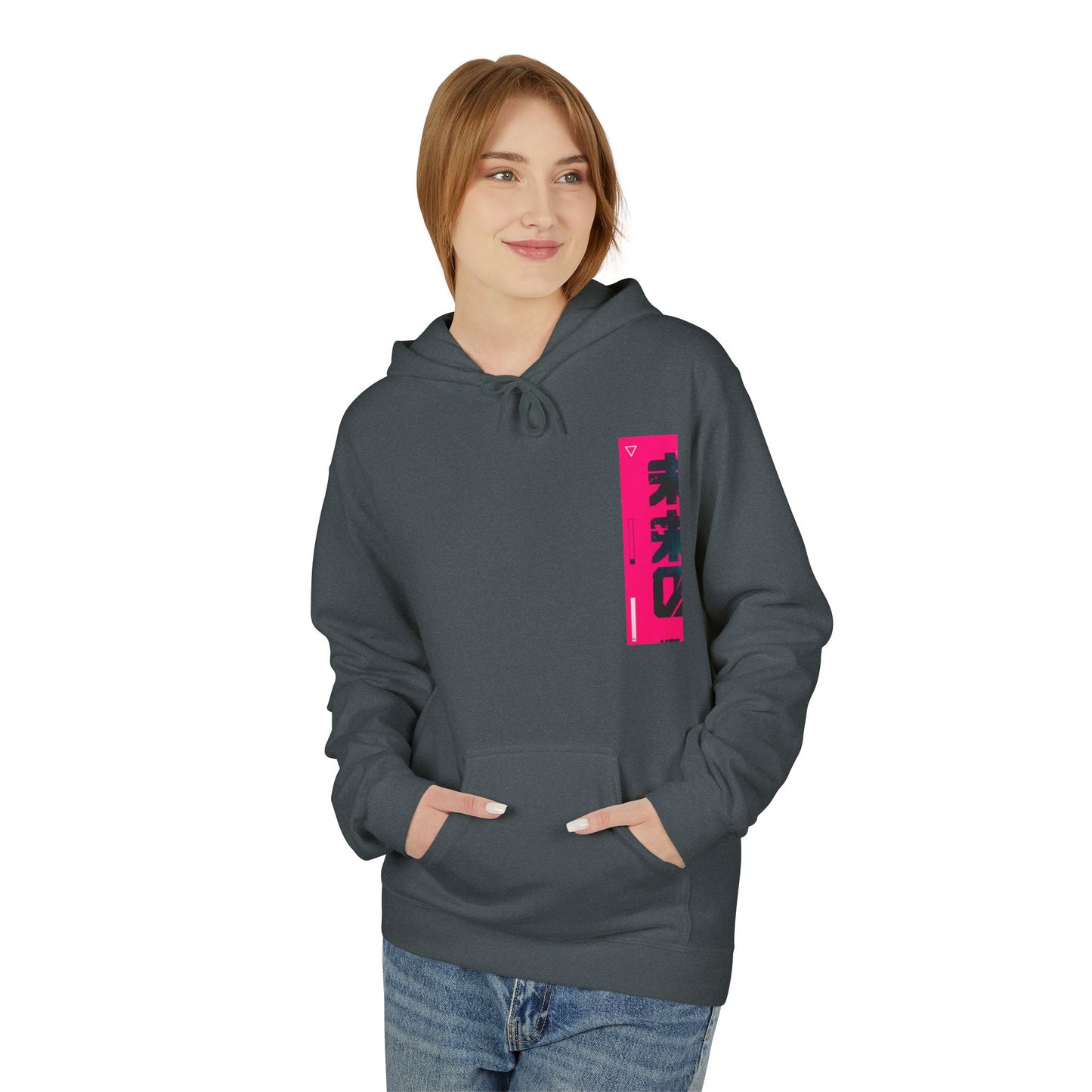 Hoodie • Neon Japanese Graphic "未来" Streetwear Pullover