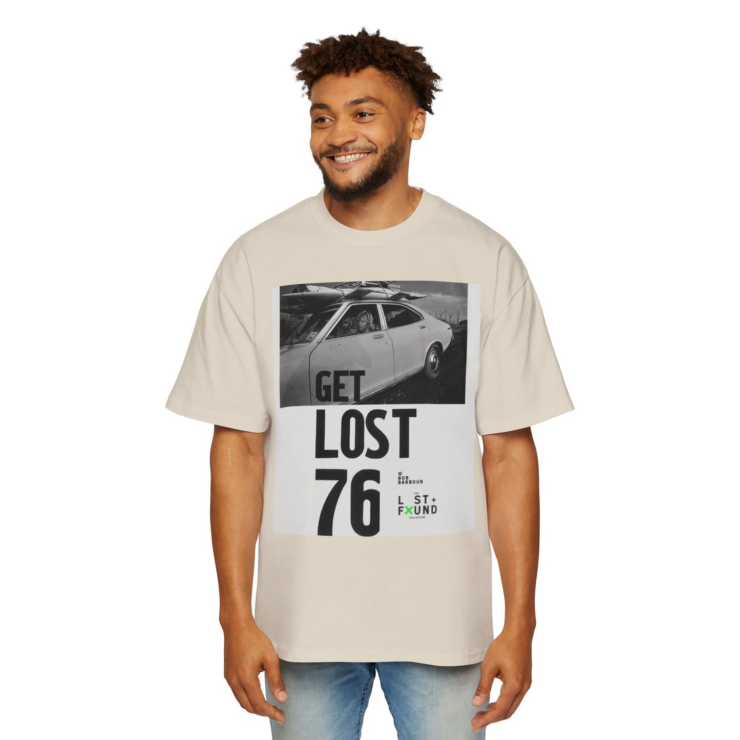 Get Lost 76 Tee — Vintage Car Graphic Oversized T‑Shirt