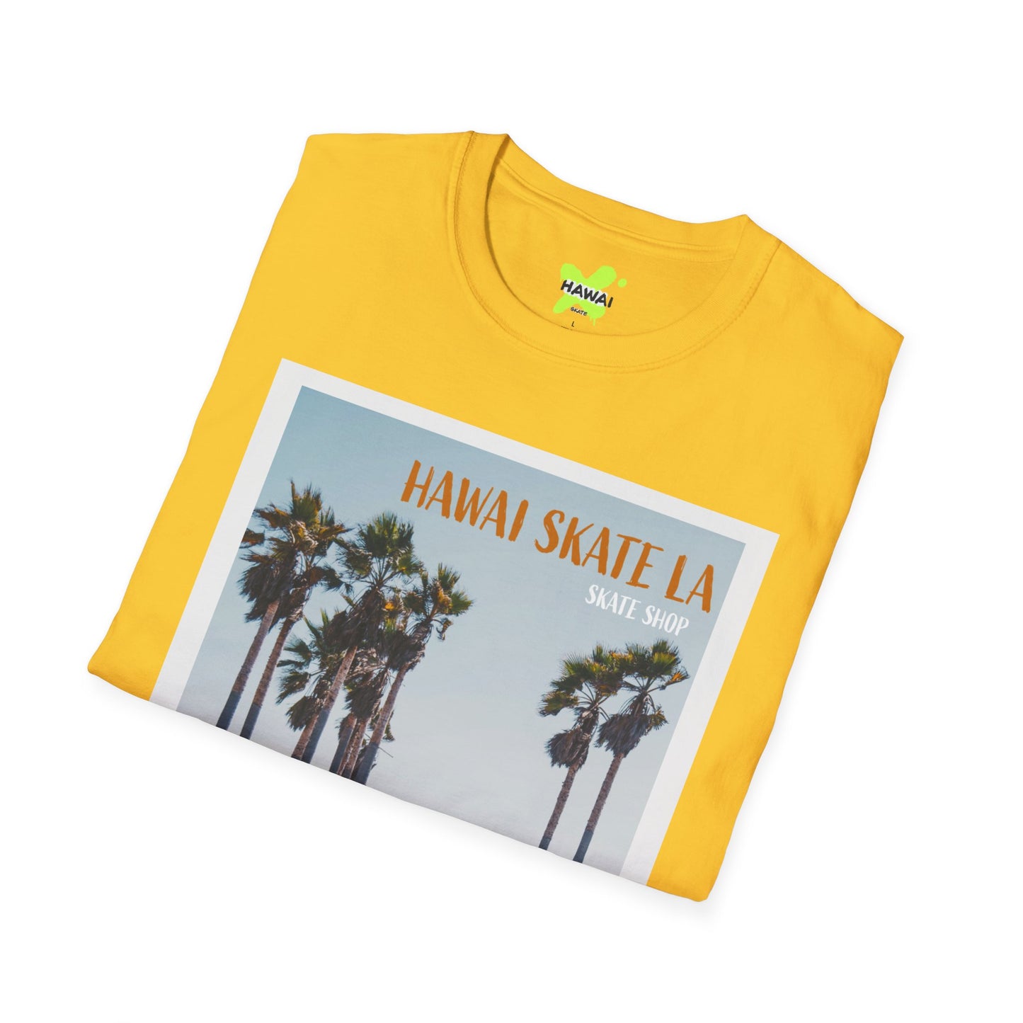 Hawaii Skate LA Unisex Softstyle T-Shirt – Grand Re-Opening Retro Vibe
