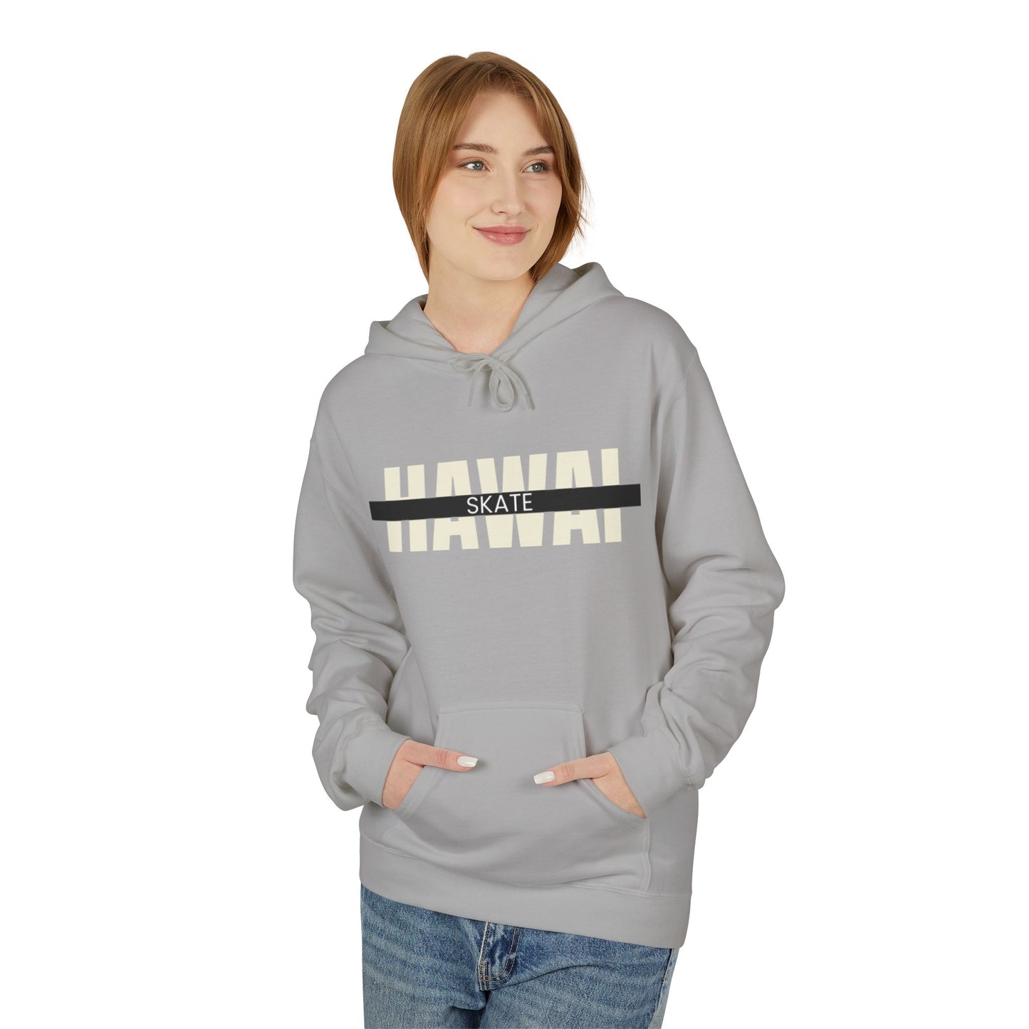Happy Vibes Unisex Fleece Hoodie - Smiley Face Design
