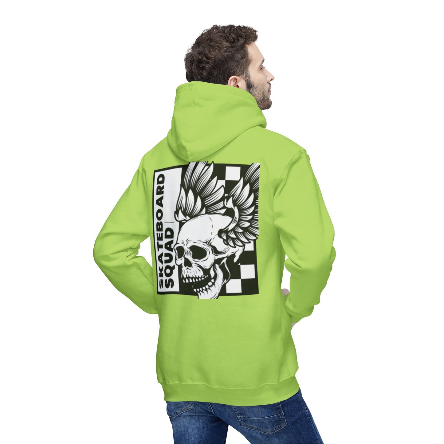 Skateboard Hoodie, Cool Streetwear Sweatshirt, Graphic Pullover for Skaters, Unisex Casual Wear, Gift for Skate Lovers
