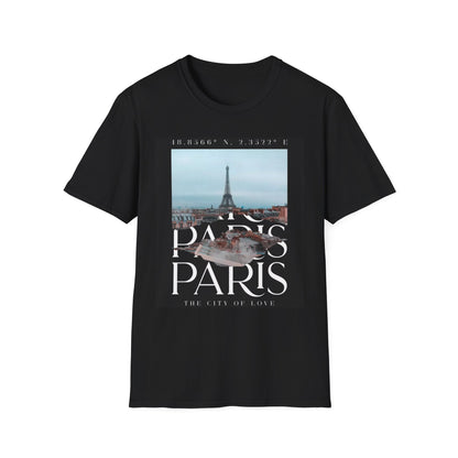 Paris Eiffel Tower Photo Tee — "Paris Paris" Graphic T-Shirt