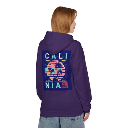 California Beach Vibes Unisex Fleece Hoodie - Softstyle Midweight Sweatshirt