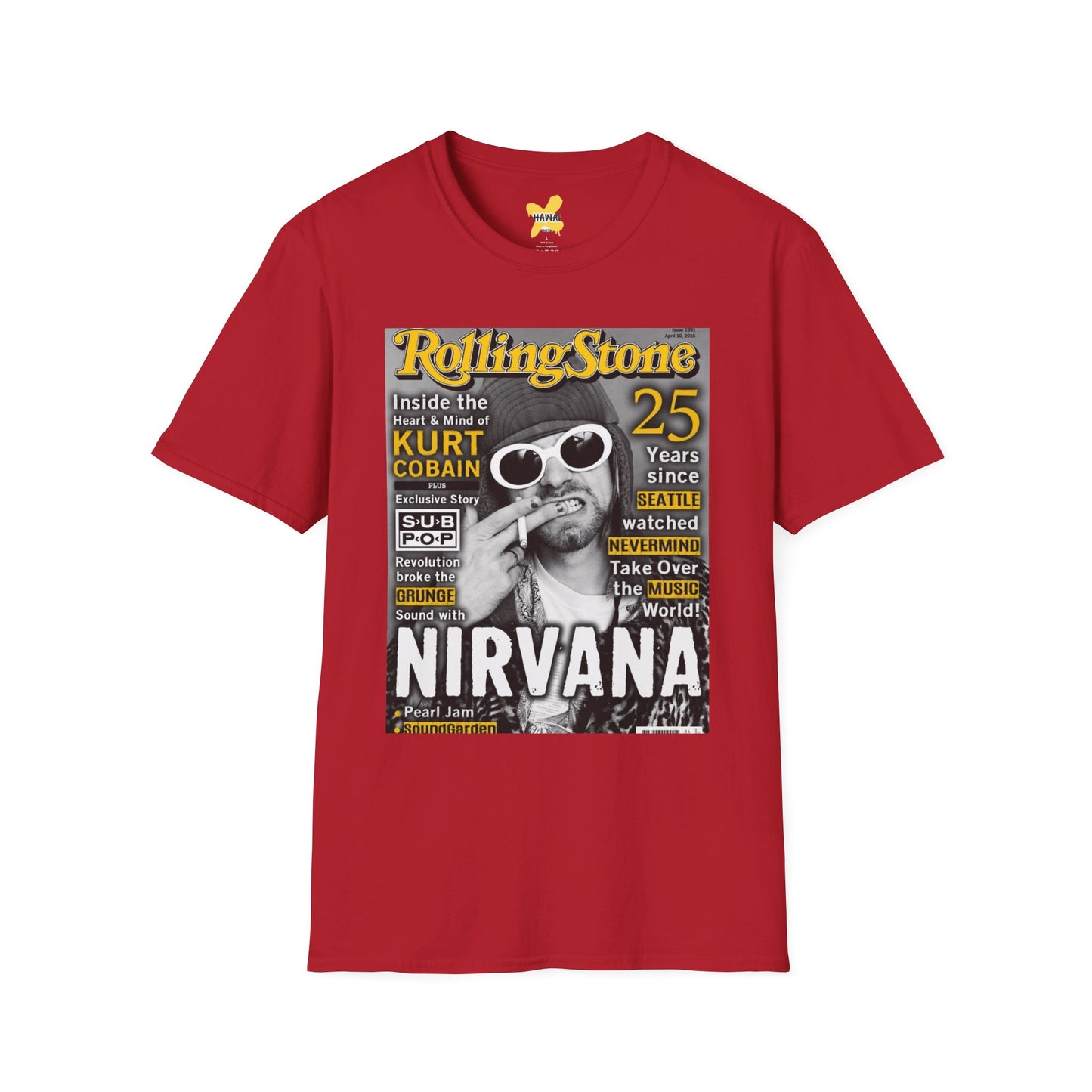 Nirvana Vintage Rolling Stone Unisex T-Shirt