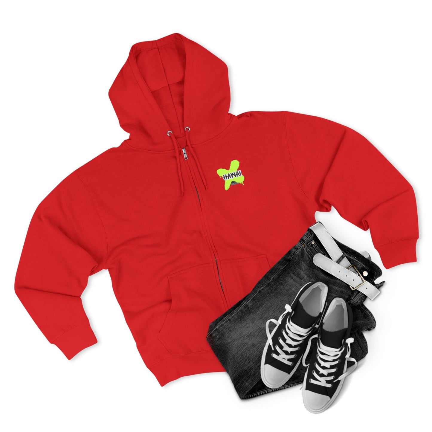 Tropical Vibe Unisex Zip Hoodie - Casual Comfort for Beach Lovers