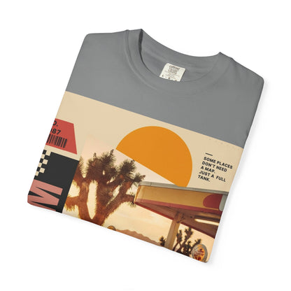 Freedom Road T-Shirt — Retro Desert Sunset Vintage Car Graphic