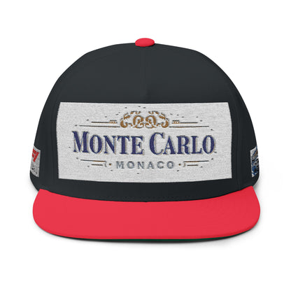 Monte Carlo Monaco Embroidered Flat Bill Cap