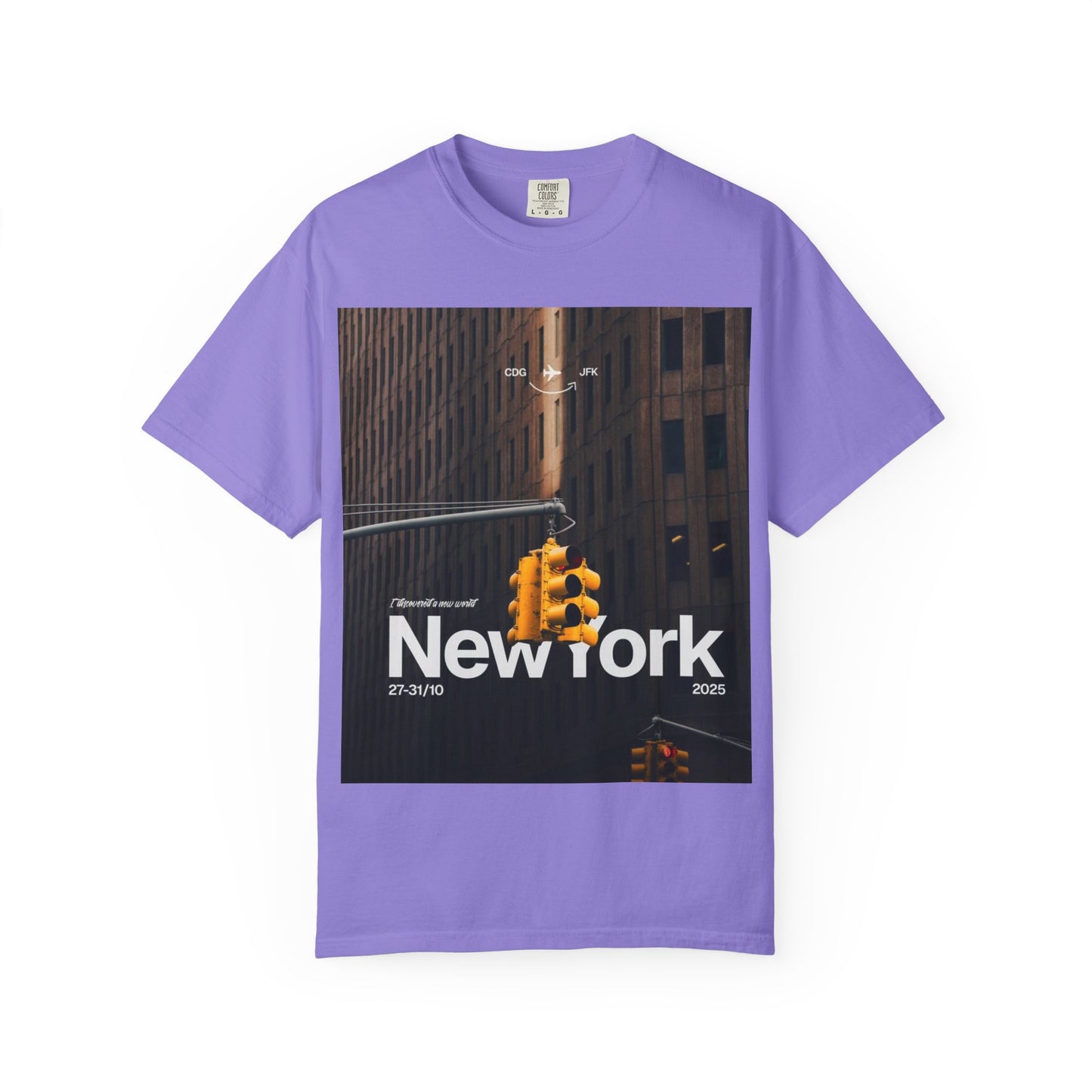 New York City Traffic Light Photo T‑Shirt — Urban Streetwear Tee