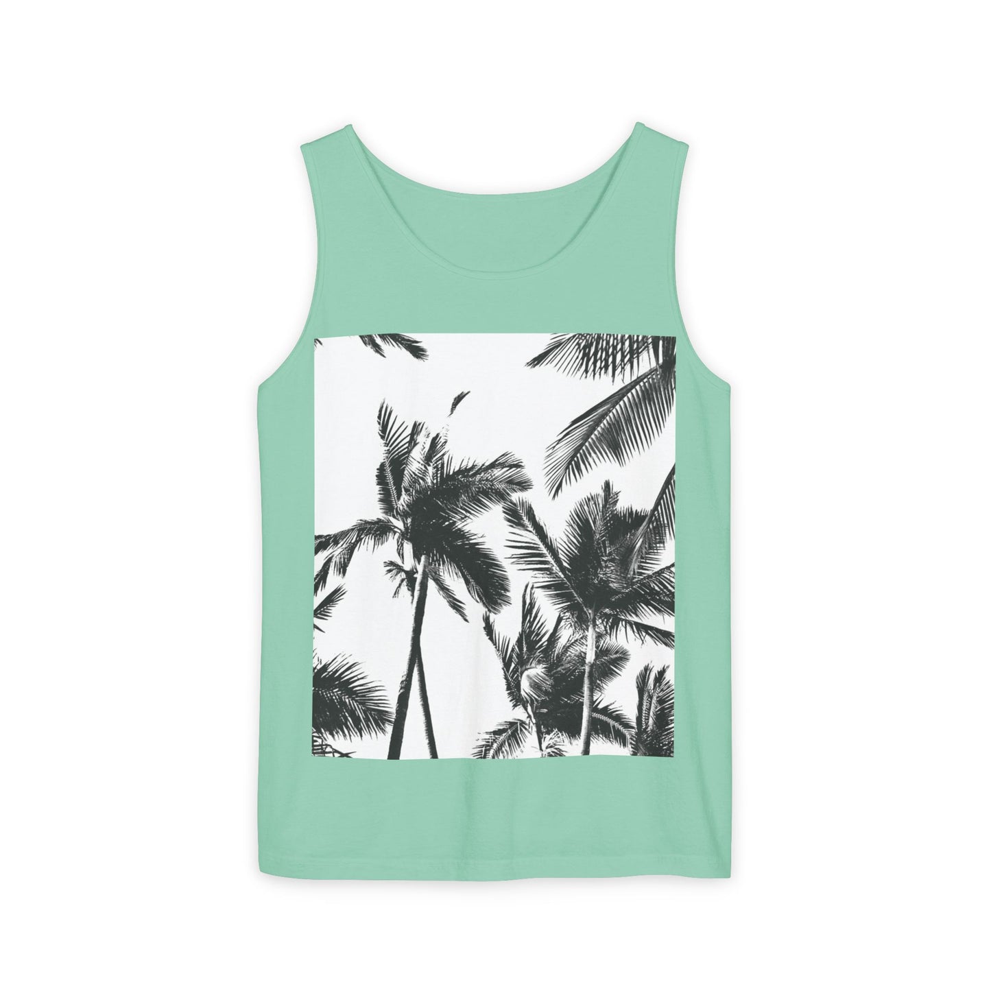 Tropical Palm Tank Top | Summer Vibes | Unisex Beachwear, Casual Top, Vacation Essential, Gift for Him or Her, Relaxed Fit