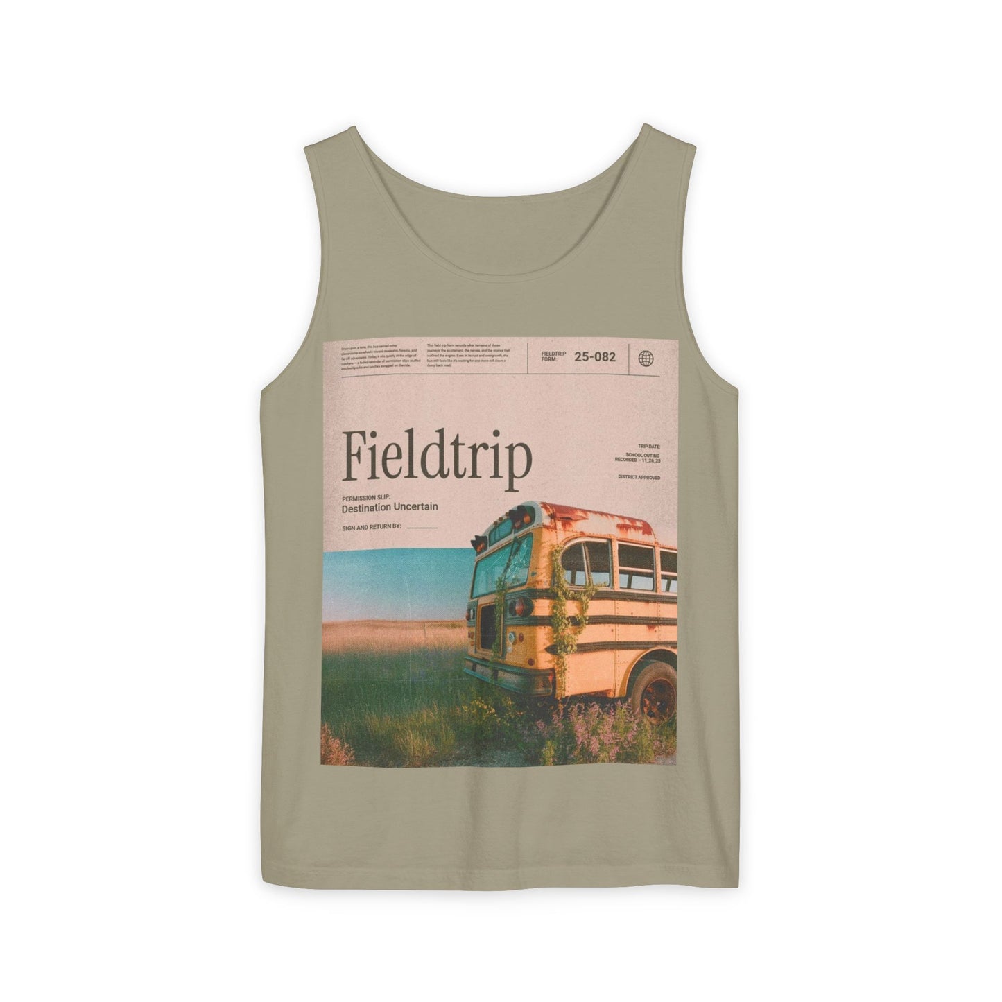 Fieldtrip Vintage Bus Tank Top — Retro Travel Graphic Tank