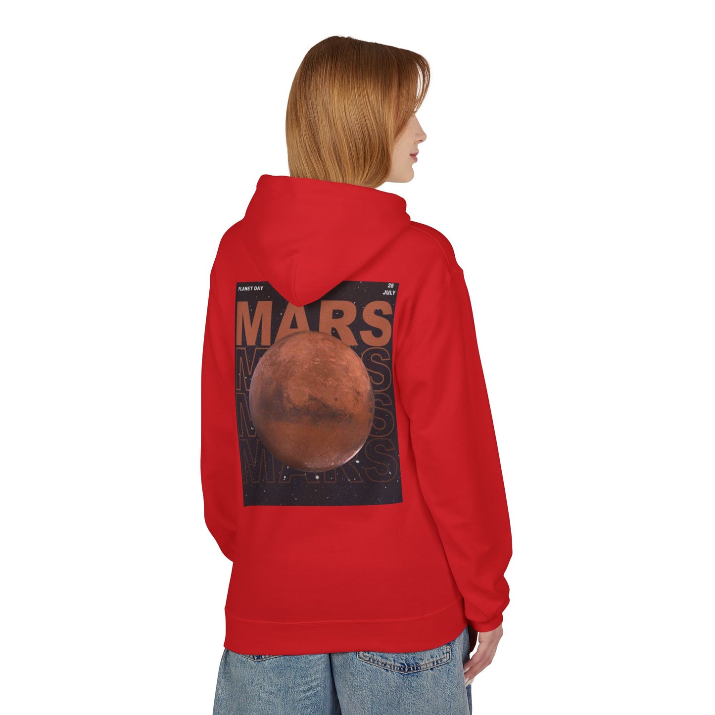 Mars Day Unisex Fleece Hoodie - Space Adventure Apparel