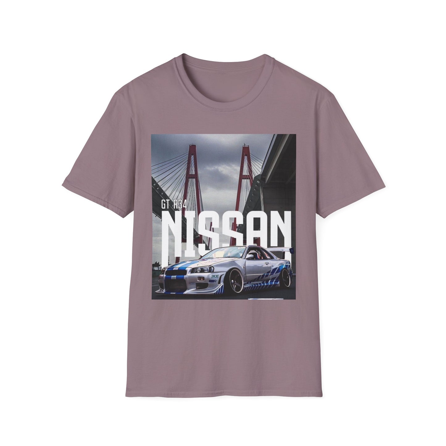 Nissan GT-R 34 Unisex Softstyle T-Shirt - Car Enthusiast Apparel