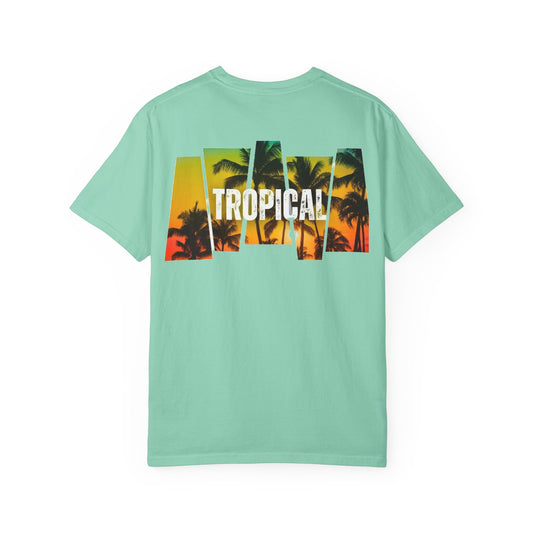 Tropical Vibes Unisex Garment-Dyed T-shirt