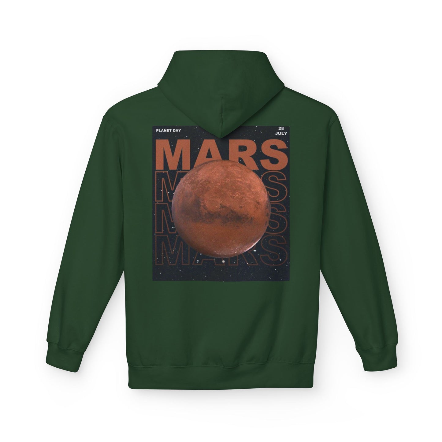 Mars Day Unisex Fleece Hoodie - Space Adventure Apparel