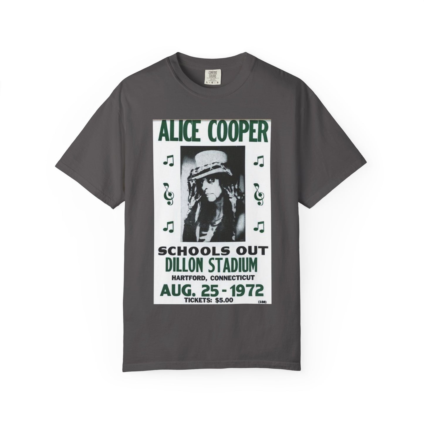 Vintage Alice Cooper Concert T-Shirt - Unisex Garment-Dyed Tee