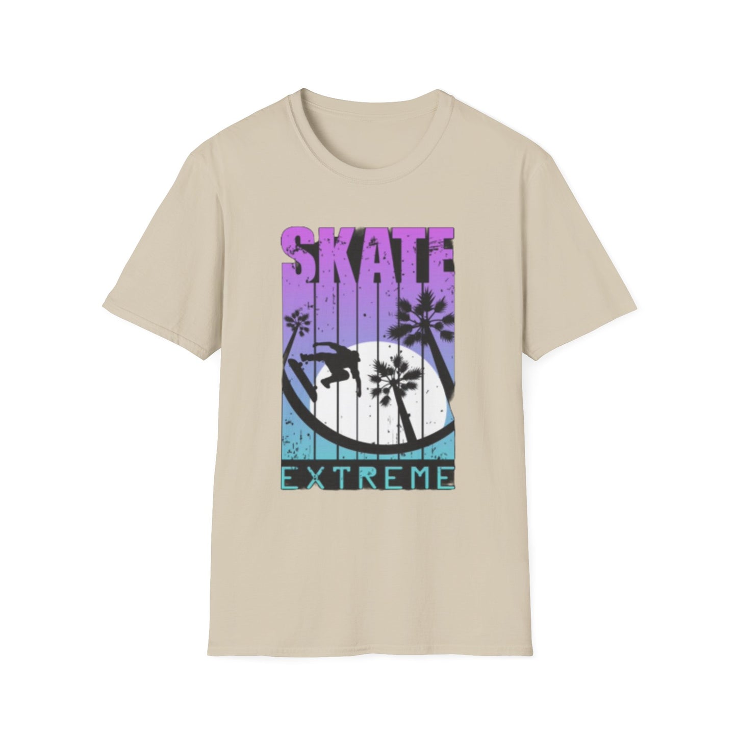 Skate Extreme Unisex Softstyle T-Shirt - Vibrant Graphic Tee for Skate Enthusiasts