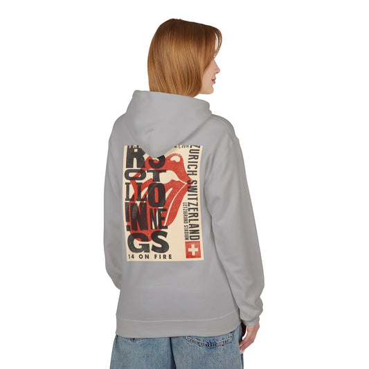 Retro Rock Band Fleece Hoodie - Unisex Softstyle with Vintage Concert Design