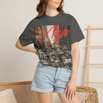 NYC Traffic Photo Tee — Midtown Manhattan Hudson Yards Graphic T-Shirt