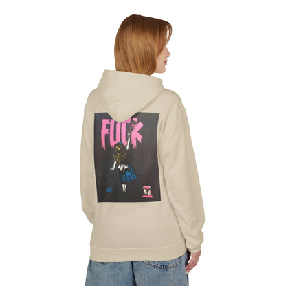 Street Art Inspired Unisex Fleece Hoodie - Bold Design for Creative Souls