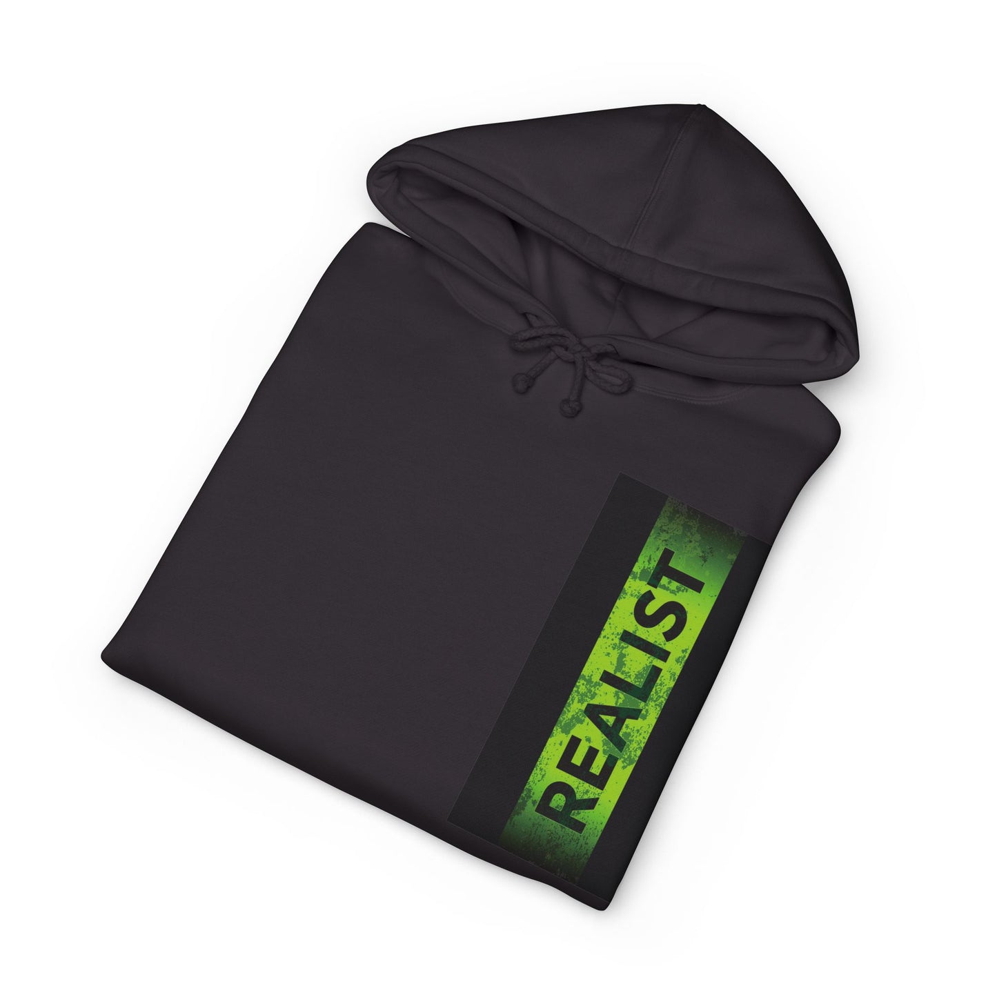 Realist Ghost Hoodie — Neon Yellow Graphic Pullover